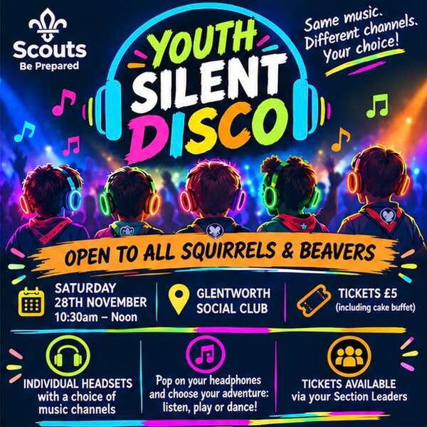 Silent disco poster